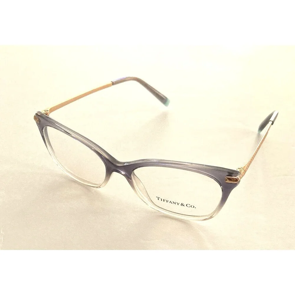 New Women’s Tiffany & Co Eyeglass Frames TF2194 8298 Gradient Gray w/Case Demo